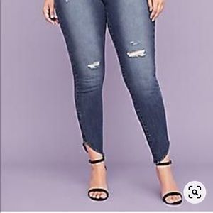 Lane Bryant high rise stretch skinny jeans 28